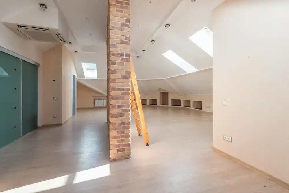 Clean, brightly lit living space after a successful post-renovation cleaning